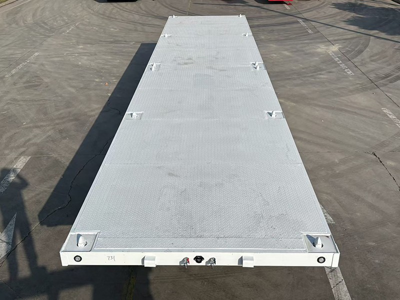 4 Axle 48ft Flatbed Container Trailer suppliers