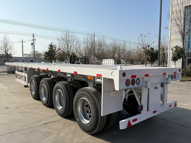 4 Axle 48ft Flatbed Container Trailer
